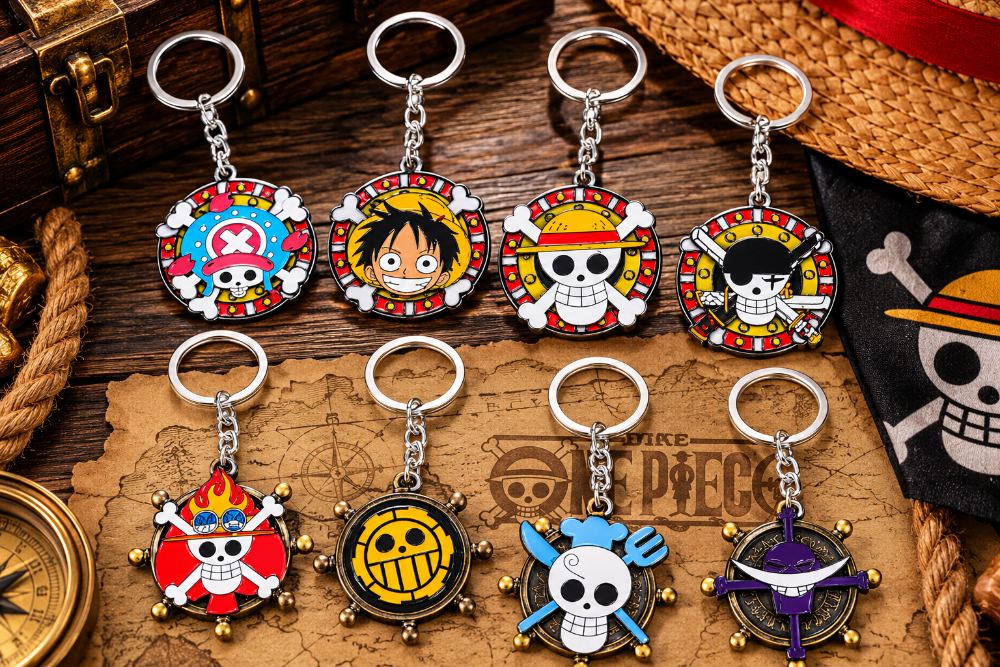 Porte-clés métal rotatif One Piece