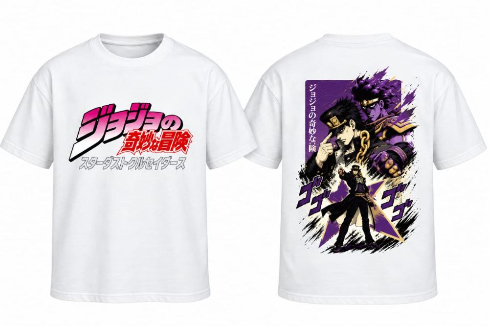 jojo tee shirt personalisation